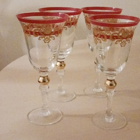 Venetian Tapestry Wine Glasses - Picture 6 of 6